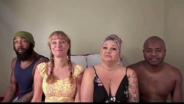 Desperate Amateurs hot big tit bbw milfs get their tight fat asses getting pounded hard wild swinger bbc action