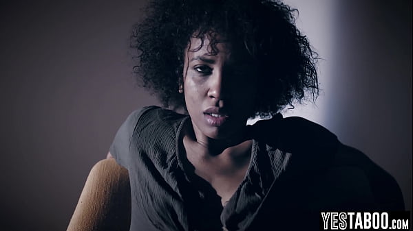 Desperate ebony cougar seduces a mature stud and squirts all over his big white cock