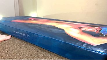Fucking water-filled Beach Bum Barry inflatable mattress