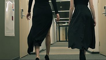 Fucks a red-haired beauty and her friend sucks my dick