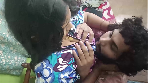 Horny Desi Couple Kiss And Press Boobs Passionately