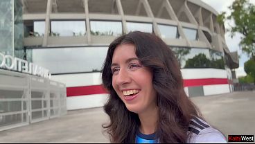 Katty West is obsessed with football and sex! So she finds a fan for a hot fuck!