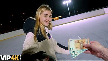 VIP4K. Funky Town got caught at a public skating rink and got fucked