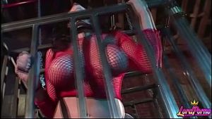 Big Tits Gianna Michaels Caged Cock Suck and Bondage Bliss