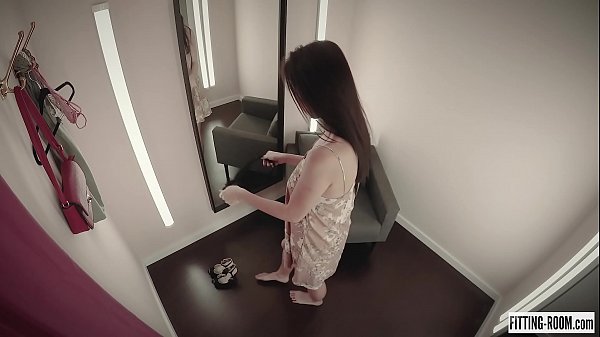 Paula Shy being caught on a CCTV cam while masturbating in a fitting room