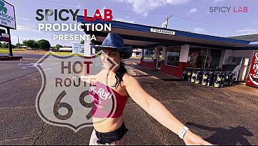 Blowing, squirting and fucking on the route 66