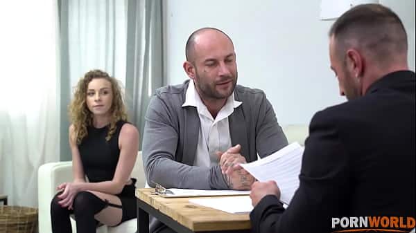 French Slut gets Double Penetrated to Impress Business Client