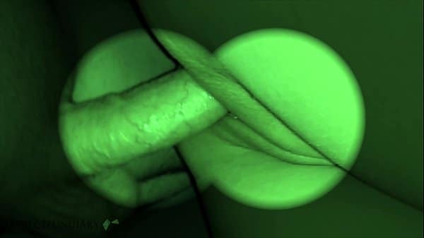 slow and intense sex with ball slapping on her wet pussy and anal sex – night vision device