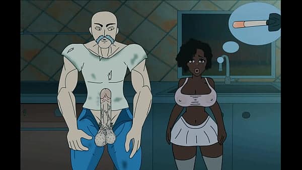 White big uglybastard rough fuck Ebony girl  dirty talk adult cartoon interracial