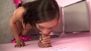 Get Your Voyeur On And Watch Ariel Rose Suck Dick Through A Glory Hole