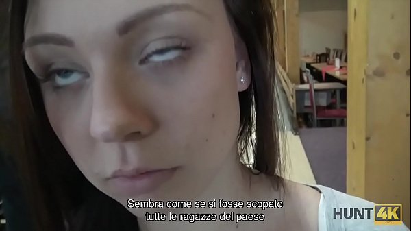 HUNT4K. Bruna succhia il cazzo e dà la figa per forare per soldi