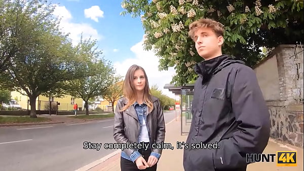 HUNT4K. Girl moans with pleasure during sex with her boyfriend’s friend
