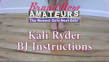 Kali Ryder Tattooed Curvy Brunette Eager Rimjob Passionate Handjob!