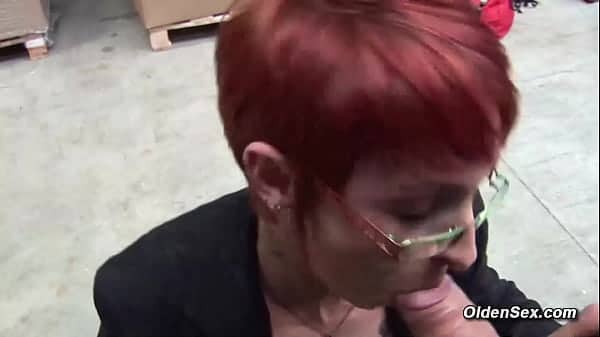 Mature redhead lady Katy Morlait anal ucked by big dick in condom