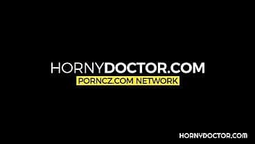 The horny doctor can’t wait to examine his sexy client with his hard dick.