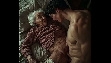 80 year old granny enjoys 18 year old hard cock – Male voice roleplay audio AI Generated