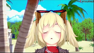 Burnice Bikini blowjob on the beach – Zenless Zone Zero | Full & Pov version on Sheer & PTRN: Fantasyking3
