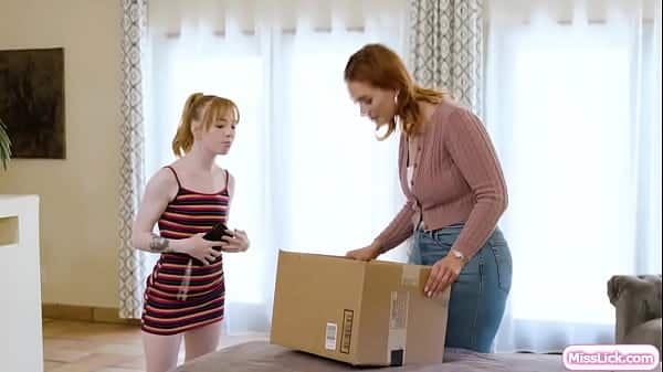 Busty lesbian stepmom ass licking petite teen stepdaughter