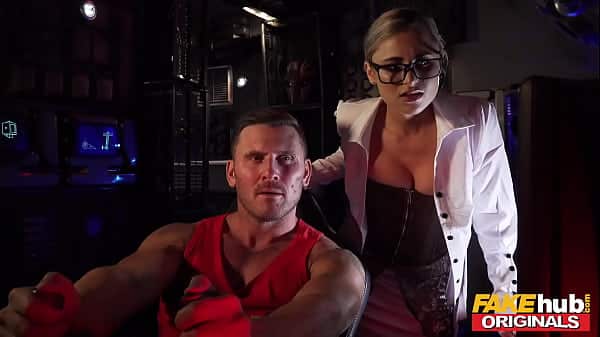 FAKEhub – Hot young scientist discovers a universe where time runs backwards so explores a big cock to an explosive squirting orgasm before taking a reverse facial – Space Taxi