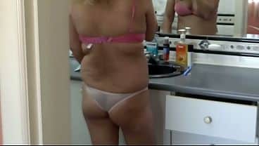 Great moments of a beautiful stepmother, showing off, enjoying cock, masturbating, and more.
