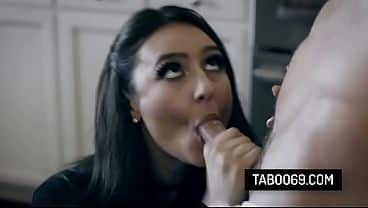 Hot brunette babe Eliza Ibarra suck her coworkers cock and let him bangs her wet pussy