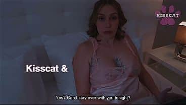 Step Mom Catches Us in Her Bed! Then Puts Step Daughter on Top – Kisscat & Amber Bloom