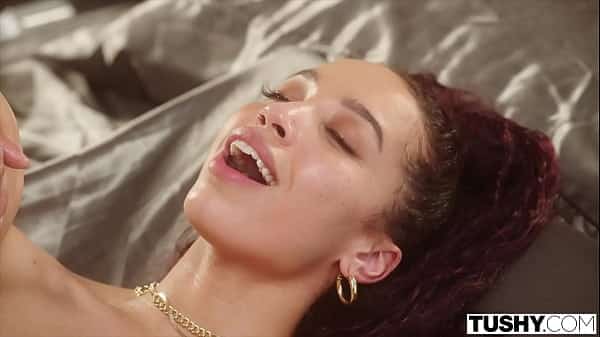 TUSHY Petite babe ass fucked